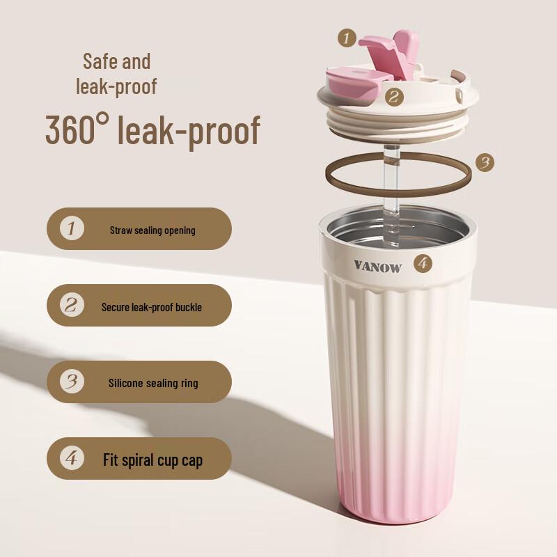 Vanow Insulated Ceramic Lined Travel Mug