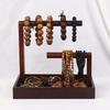 Multifuntional Wood Bracelet Display Stand Necklace Display Holder Necklace Stand Bracelet Organizer Wood Texture