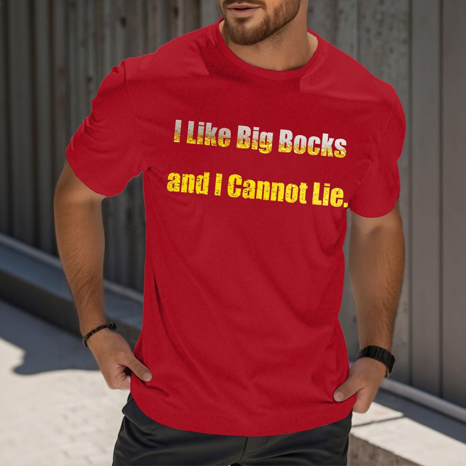 

Чоловіча футболка з коротким рукавом, повсякденна, з принтом, з круглим вирізом XXXL червоний