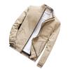 Spring and Autumn Jacket Pure Cotton Jacket Stand-up Collar Baseball Jacket Casual Jacket Men