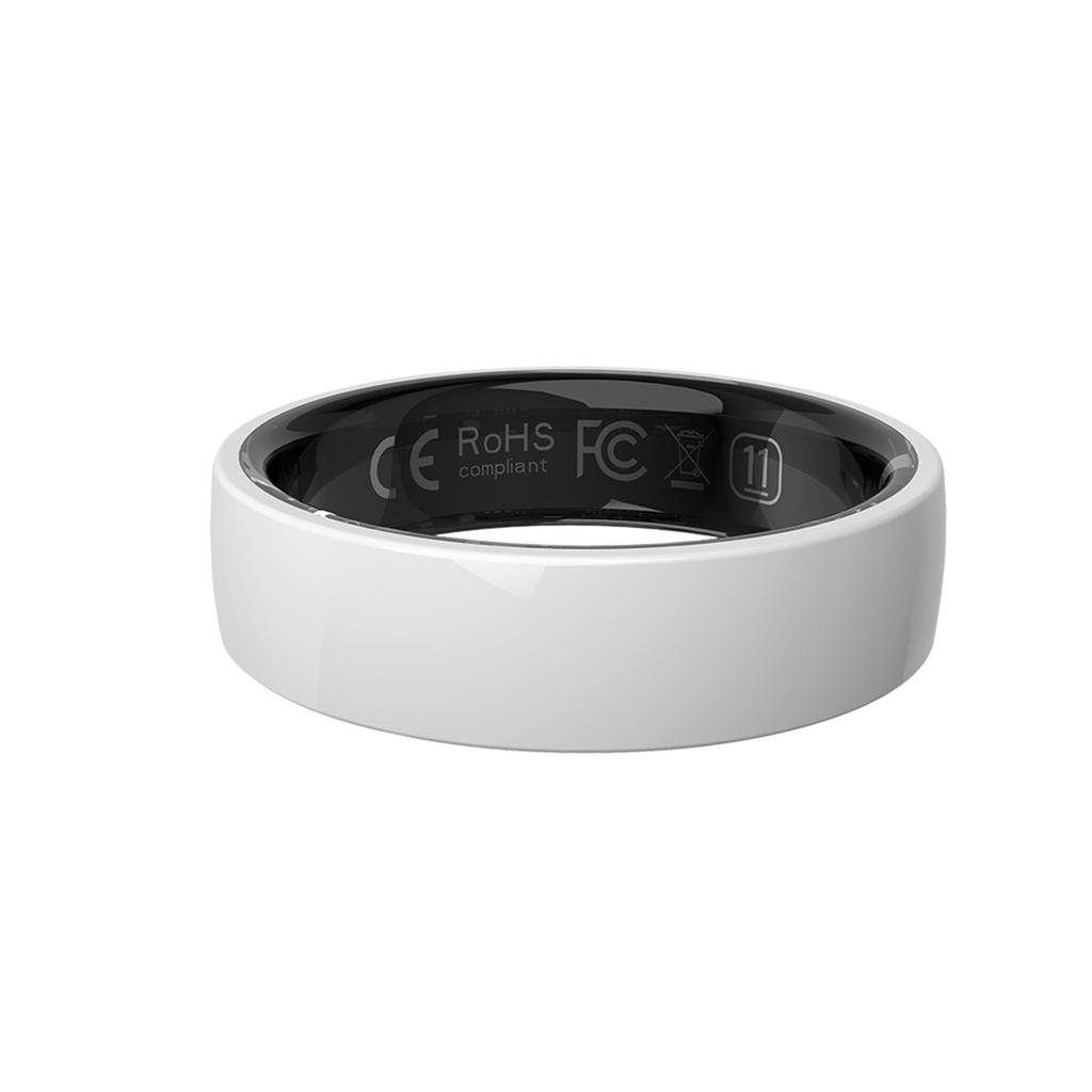 Smart Ring Ceramic Fitness Tracker with Charging Case Sleep Monitor Heart Rate Blood Oxygen Activity Tracking BT IP68