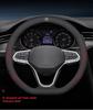 Car Steering Wheel Cover Anti Slip Circular D-type Auto Accessories For Lexus IS250 IS200 RX350 RX330 Ct200h LX570 IS300h GX470