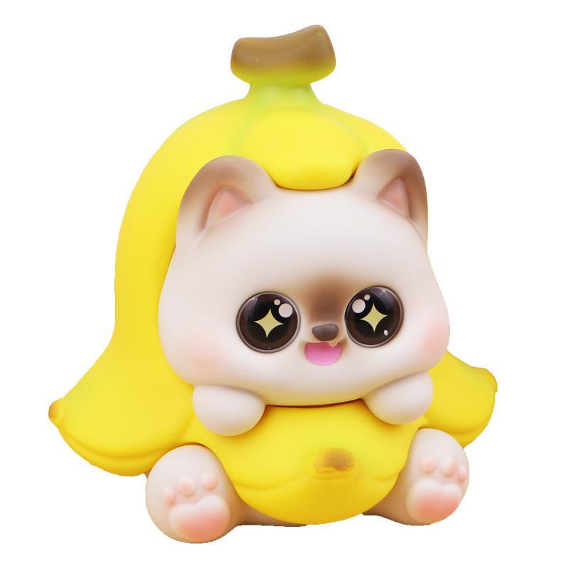 Cute Banana Piggy Bank Large Capacity Cartoon Animal Coin Storage Box for Children Boys Girls Christmas Gift