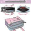 Japanese Schoolbag Large Anime Shoulder Bag Ladies Handbag Pink Strap