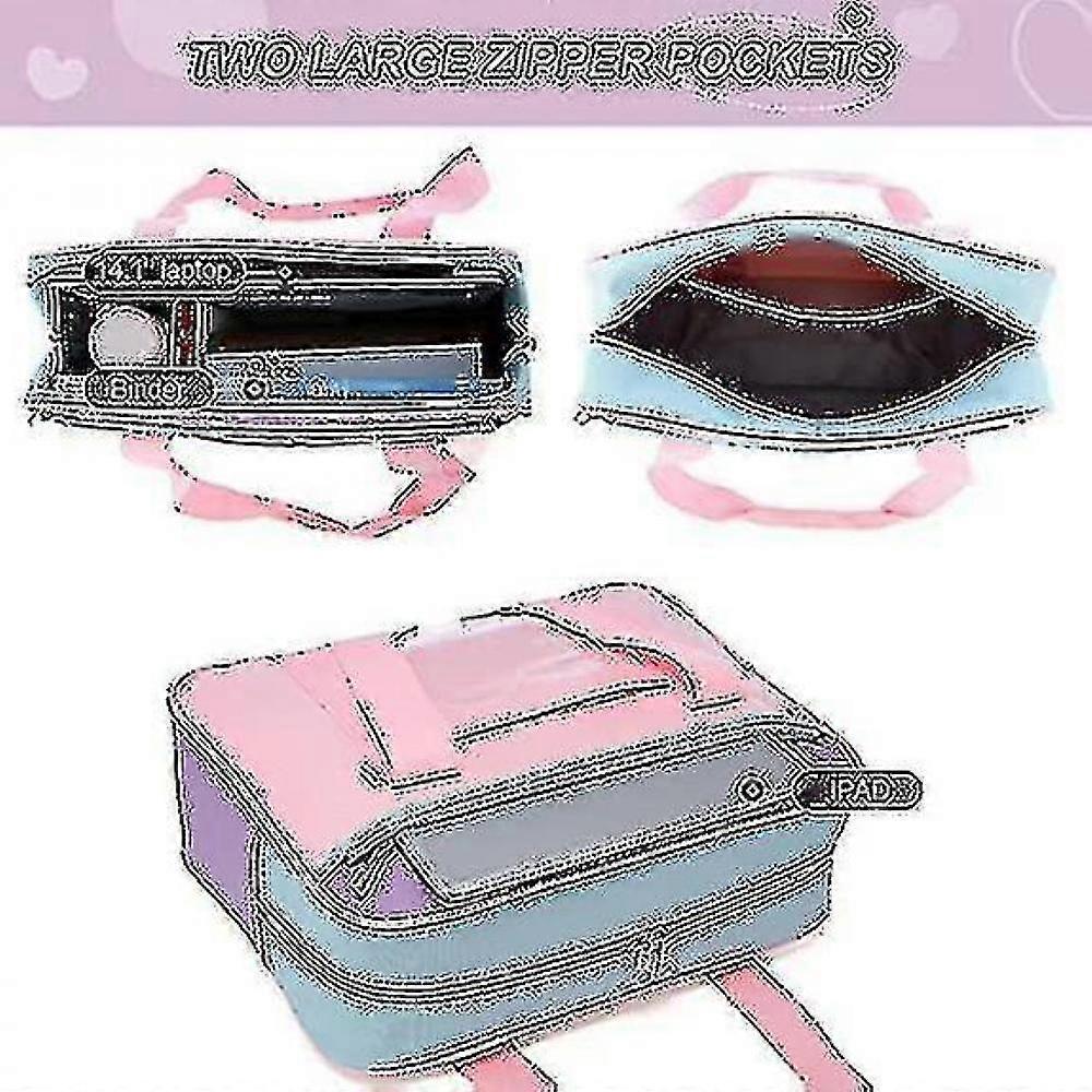 Japanese Schoolbag Large Anime Shoulder Bag Ladies Handbag Pink Strap
