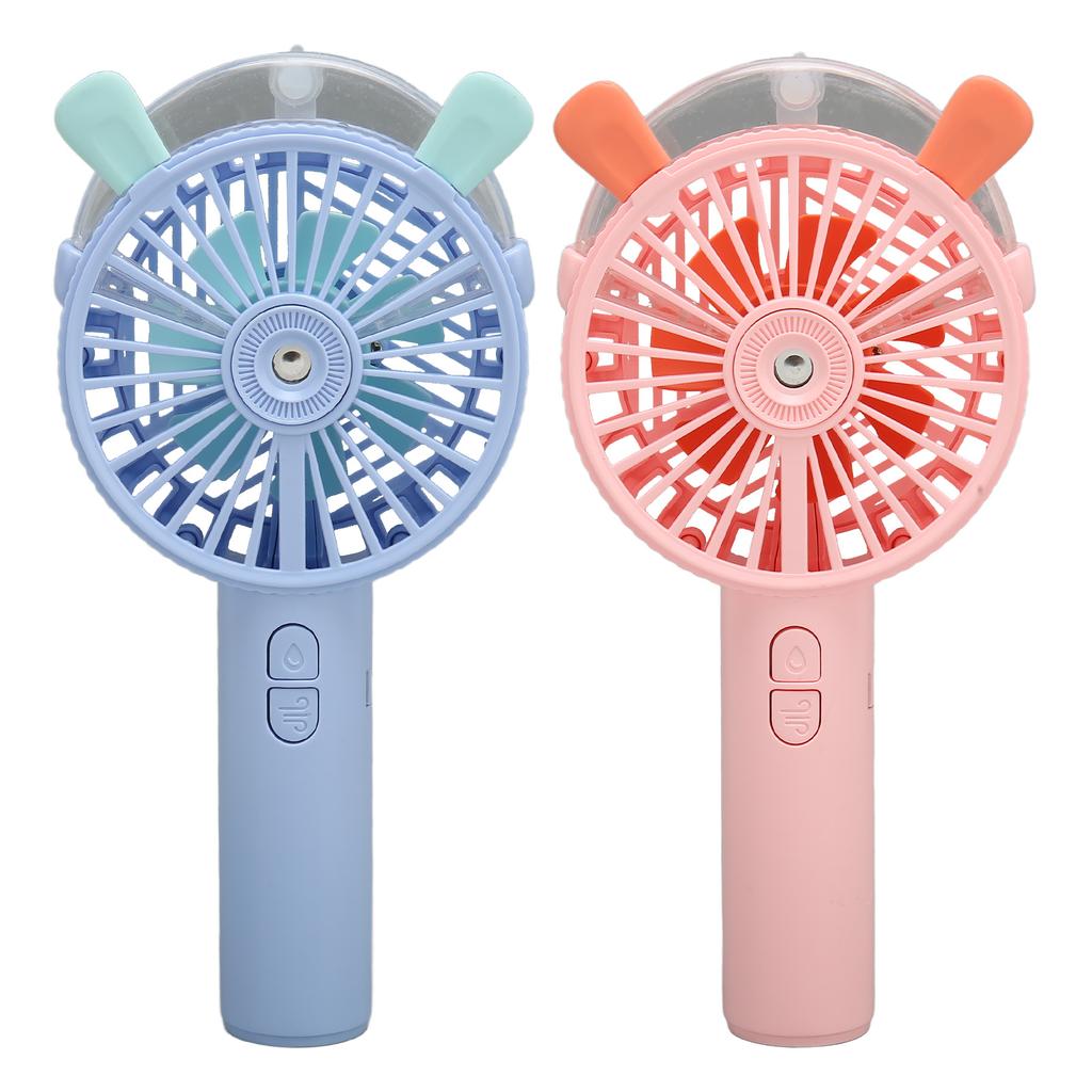 Ventilator de mână Pulverizare automată Încărcare USB Design grilă umanizat Zgomot redus 3 viteze Ventilator portabil