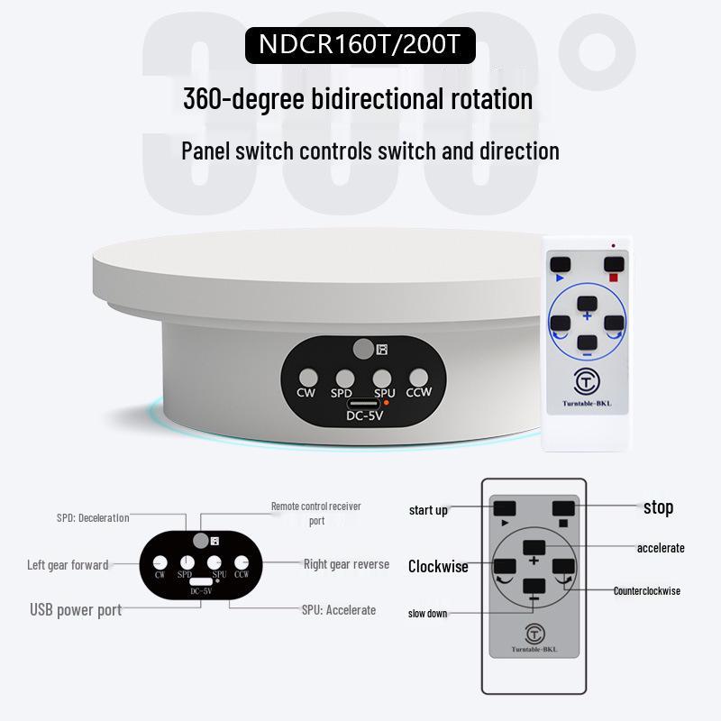 Turntable King Rotating Display Stand for Photography & Live Streaming