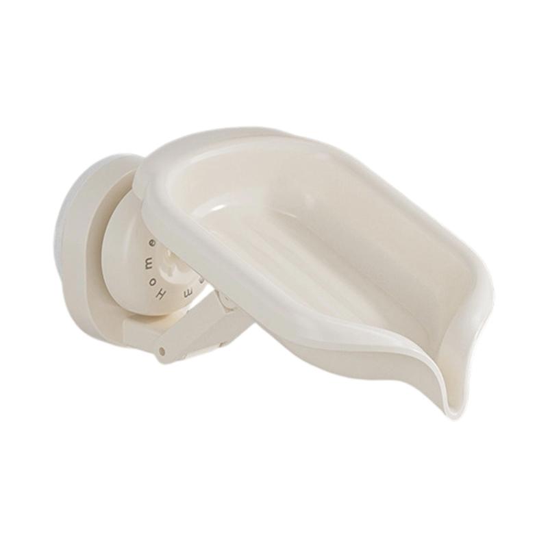 Space Saving Rotating Soap Tray Quick Dry Drainage Design Modern Bathroom Organizers Dish For Shower Countertop Storage