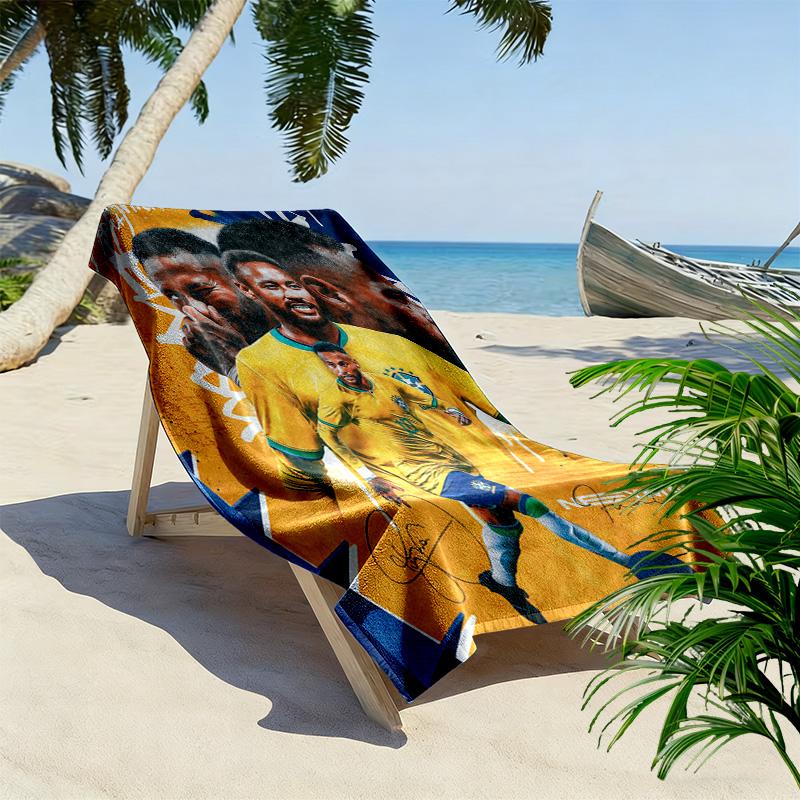 Ronaldo's Legacy: Number Journey beach towel beach soft seaside Outdoor pool towel quick-drying swim towel beach towel beach Fashion printing