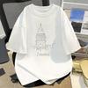 Istanbul Galata Tower Graphic Tees Minimalist Line Art Turkey Travel Souvenir Cotton Shirt Fashion Unisex Casual Street Shirt