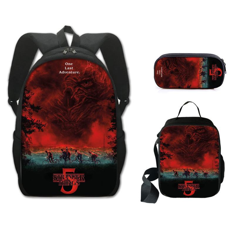 Sac à dos étudiant Stranger Things ensemble trois pièces KTB