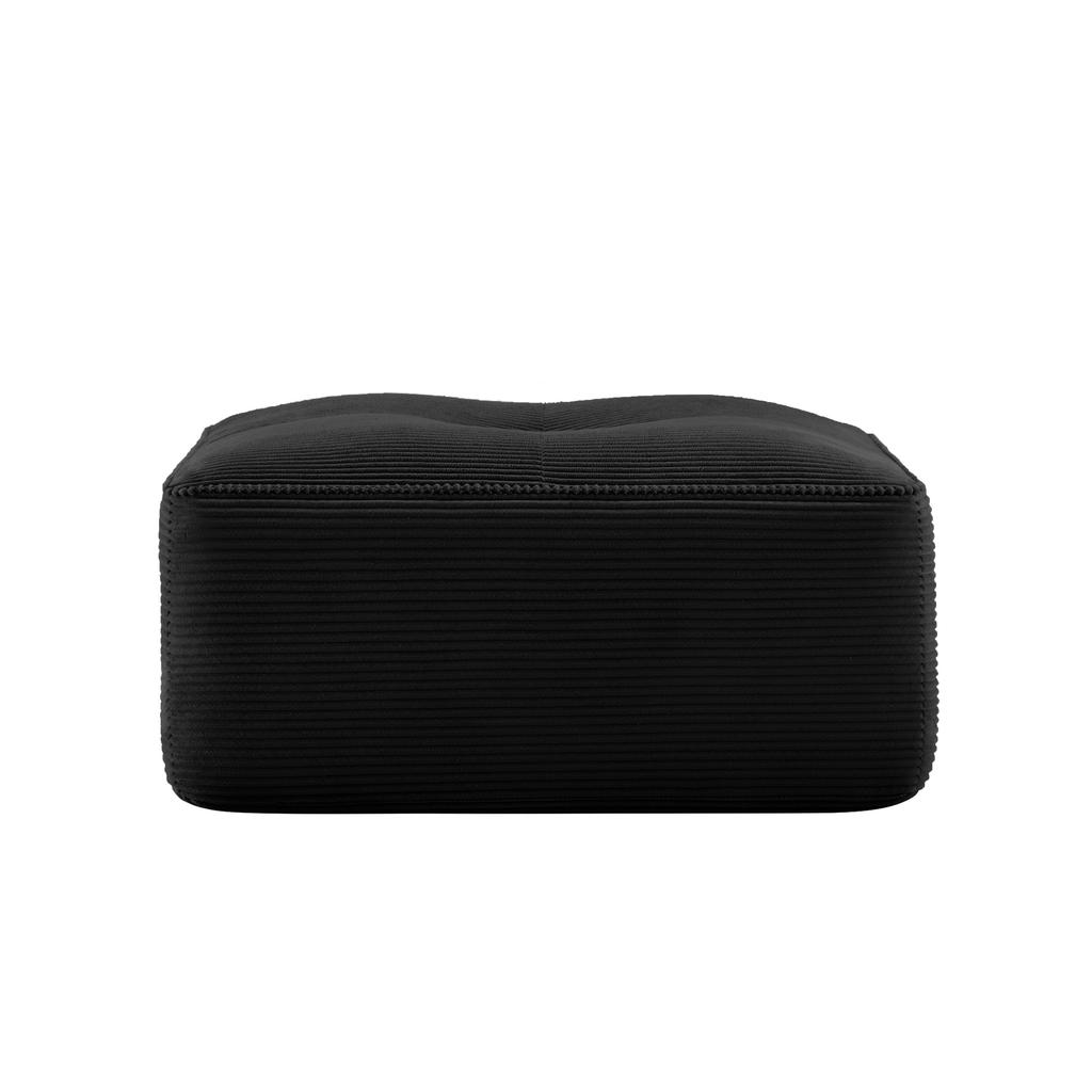 Cordelia Ottoman Corduroy -Black