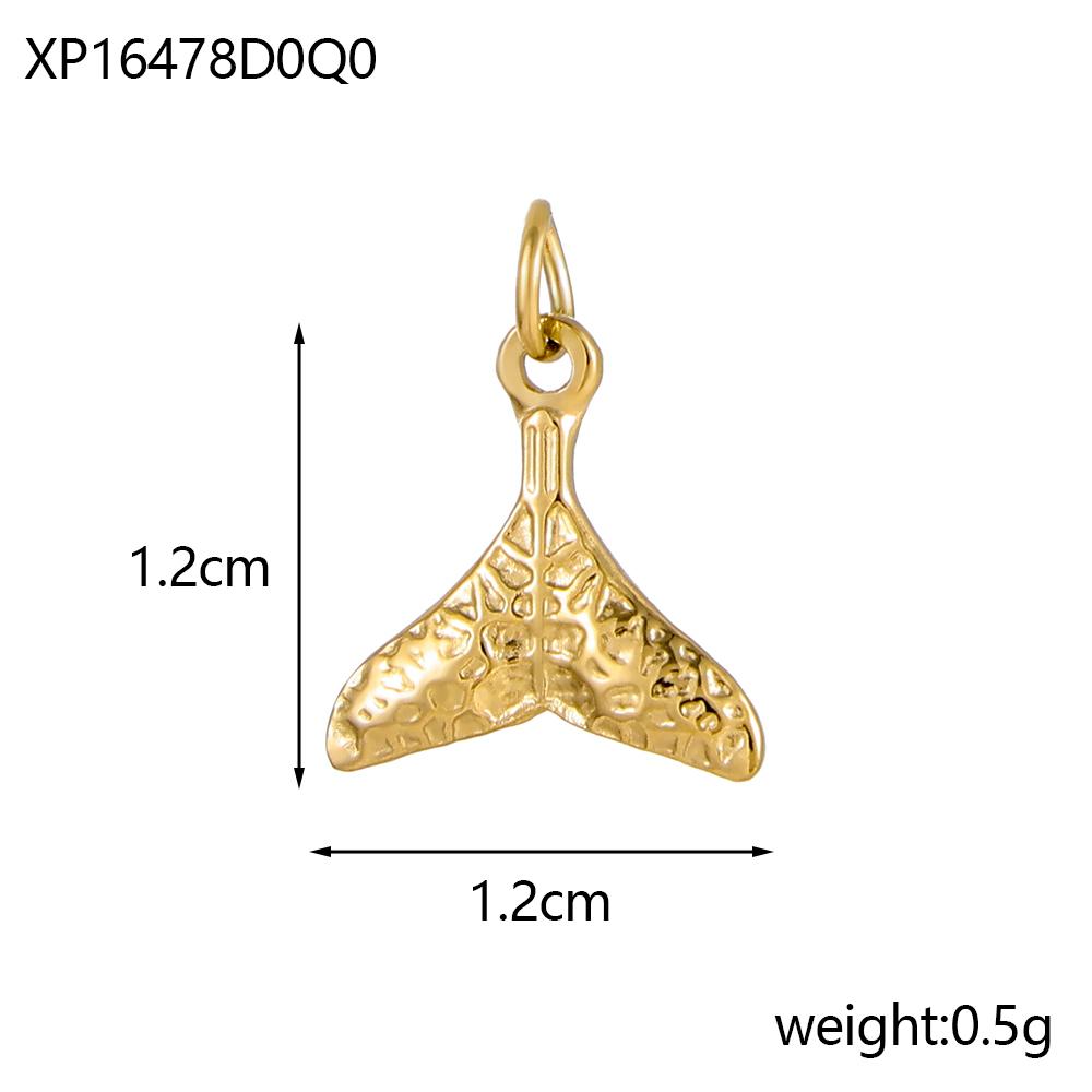 CARLIDANA Vintage Starfish Shell Stainless Steel DIY Fish Tail Versatile Turtle Creative Necklace Accessories Various Styles