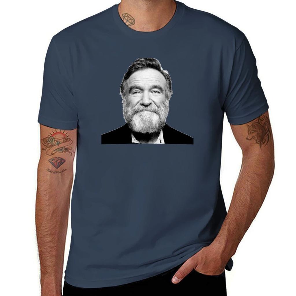 Robin Williams Tshirt Big Size Short Sleeve Tee For Unisex Tshirt