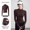 Spring yoga clothes women's velvet quick-drying running sports jacket stand-up collar casual training long-sleeved thin fitness clothes top