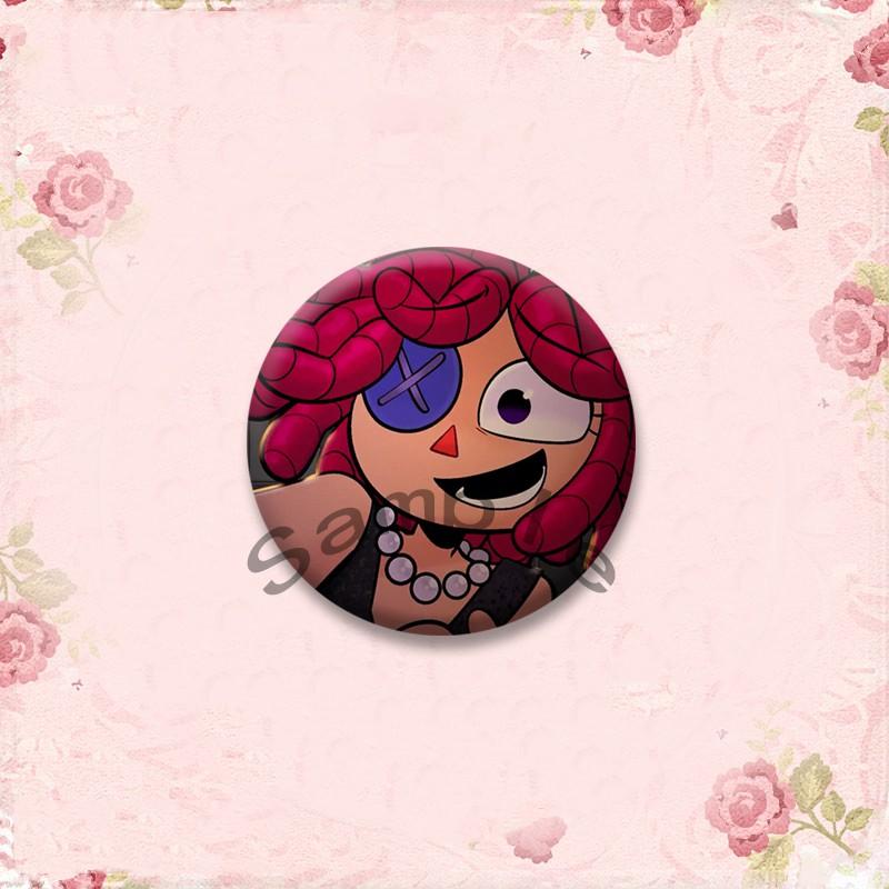 Anime Role Jax Gangle Ragatha Round Brooch Cartoon Figure Lapel Badges Custom Soft Button Pin Bag Jewelry Accessories XMAS Gifts