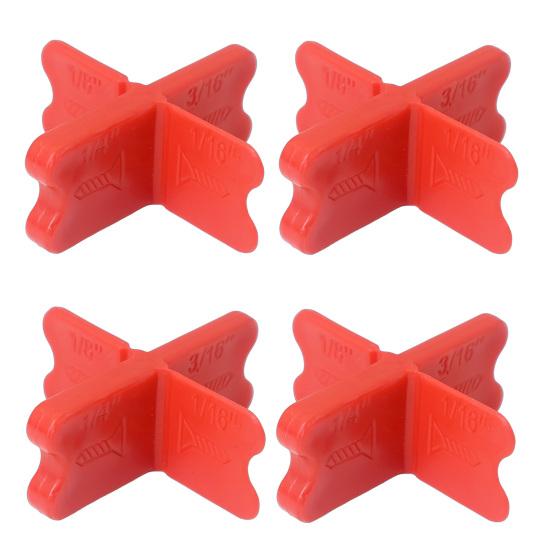 4 Stück Terrassendielen-Abstandshalter Werkzeug 4 Dicken 1/16 1/8 3/16 1/4 Zoll PVC Hartholz Druckbehandelt Verbund-Terrassendielen Abstandslücken Werkzeuge