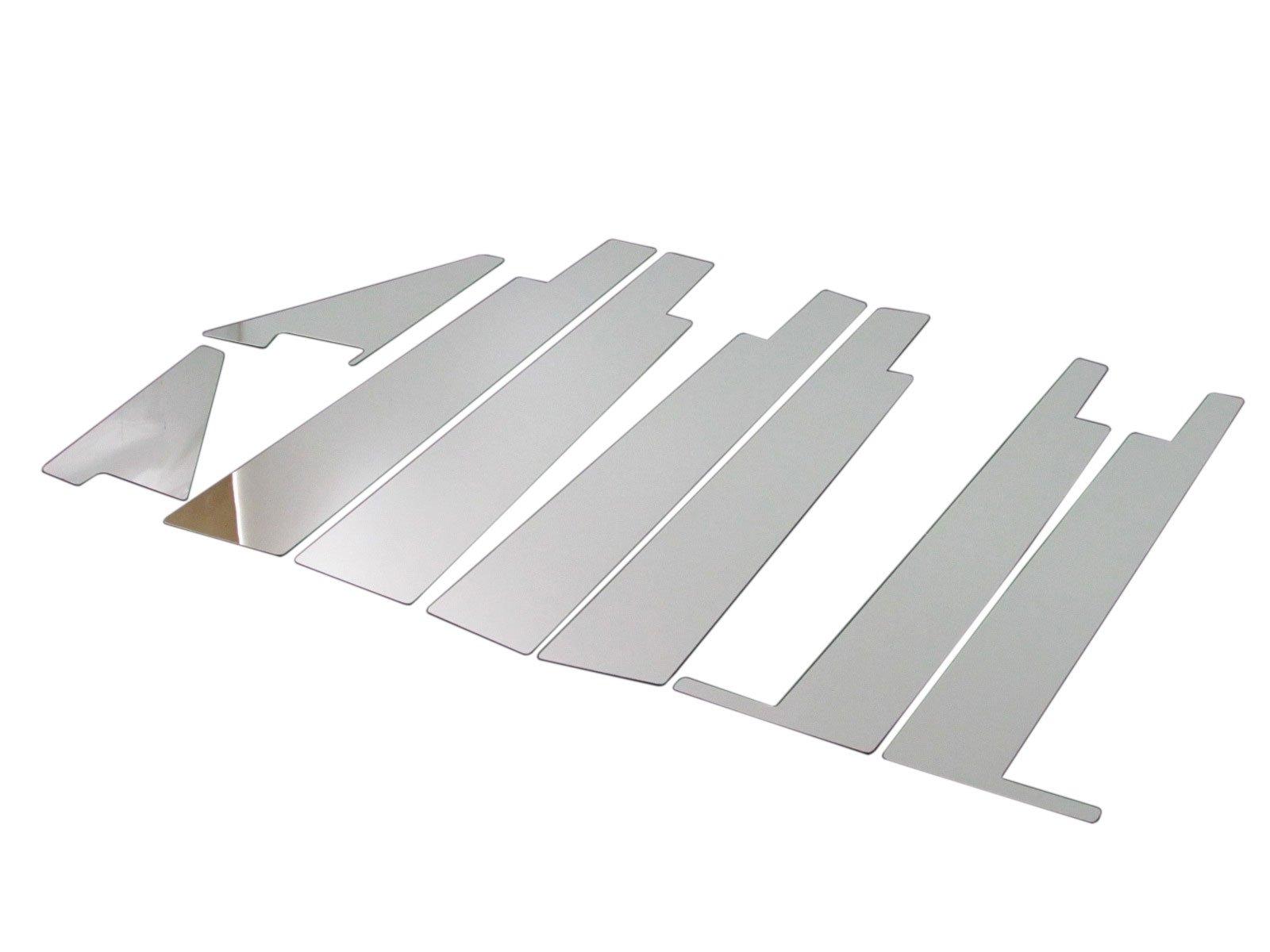 

BRIGHTZ Palette SW MK21S Stainless Steel Plated Pillar Panels for Wide Visors Compatible with MK and 21 Palette SW Ultra-Mirror (8-Piece Set)