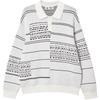 Jack & Jones Men's Striped Jacquard Button-Collar Pullover Sweater
