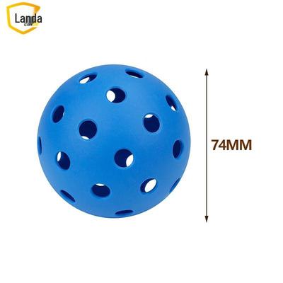 Landa PE 74mm 40-Hole Pickleball Practice Balls (10-Pack)