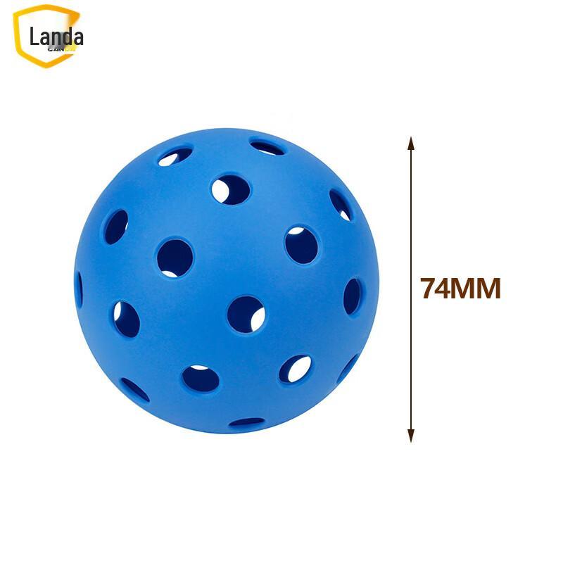 Landa PE 74mm 40-Hole Pickleball Practice Balls (10-Pack)