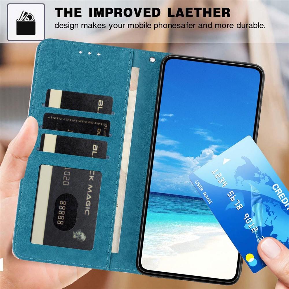 Wallet Case for iPhone 17 Pro Max - Leather/PU, Blue, With Lanyard