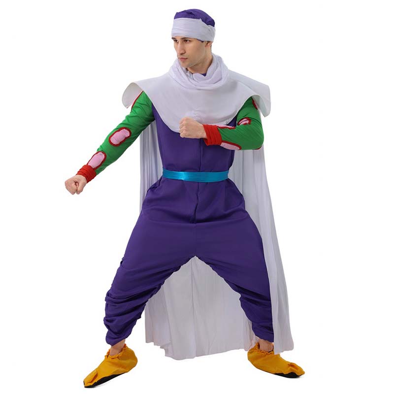 Kostium Cosplay Piccolo Japońskie Anime Goku Super Saiyan Kombinezon Z Kapeluszem Stroje Do Odgrywania Ról Z Dla Dorosłych Halloween Comic Con