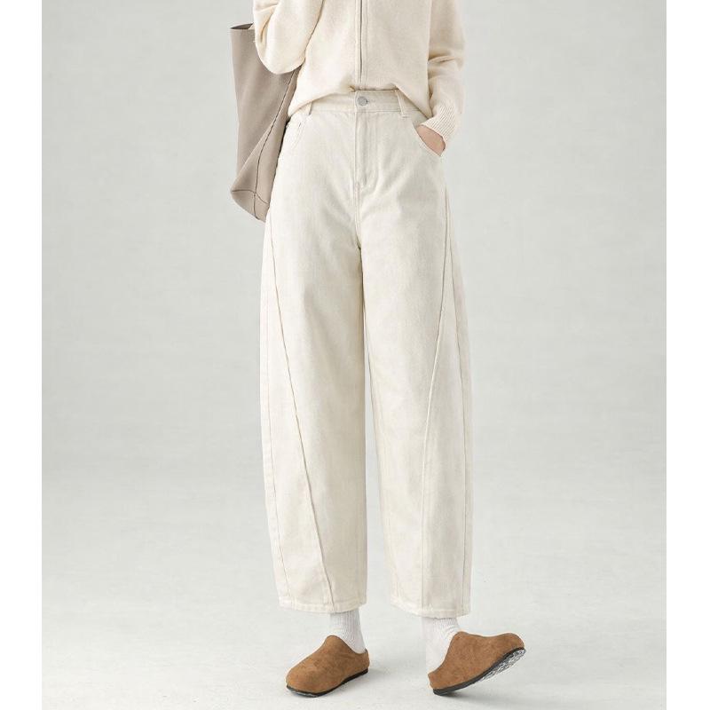 High-Waisted Slimming Casual Wide-Leg Women’s Carrot Pants - Early Spring 2026 Double Extra Large (2XL)