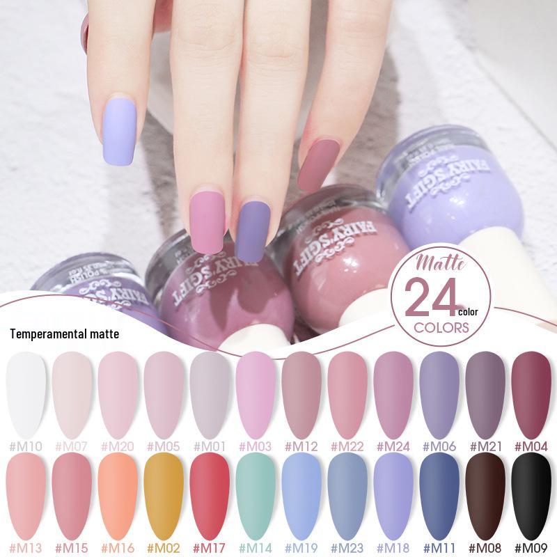 New Matte No-Bake Long-Lasting Peelable Quick-Dry Nail Polish for Nail Art