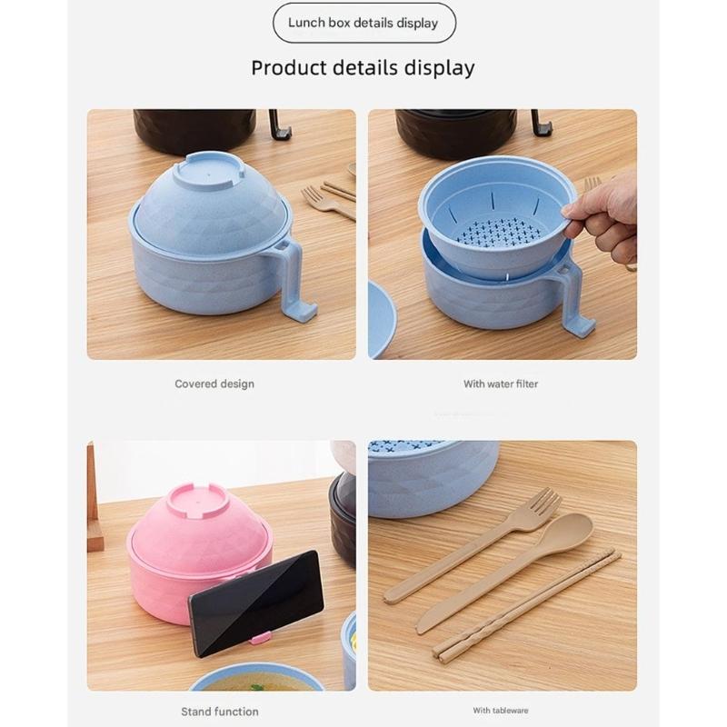 Multifunctional Strainer Bowl Set Microwave Safe Includes Lid Handle Utensils For Easy Cooking And Serving Large Capacity
