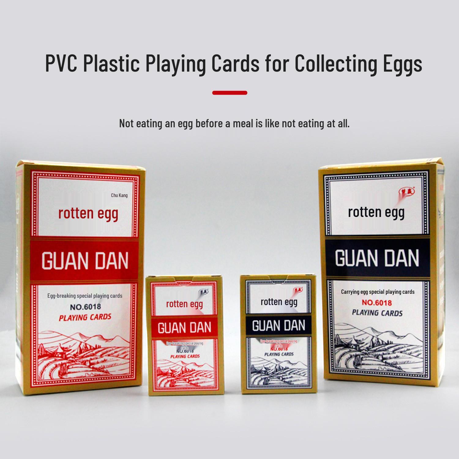 Waterproof Plastic Guandan Playing Cards with Anti-Fold Design for Outdoor and Competitive Play