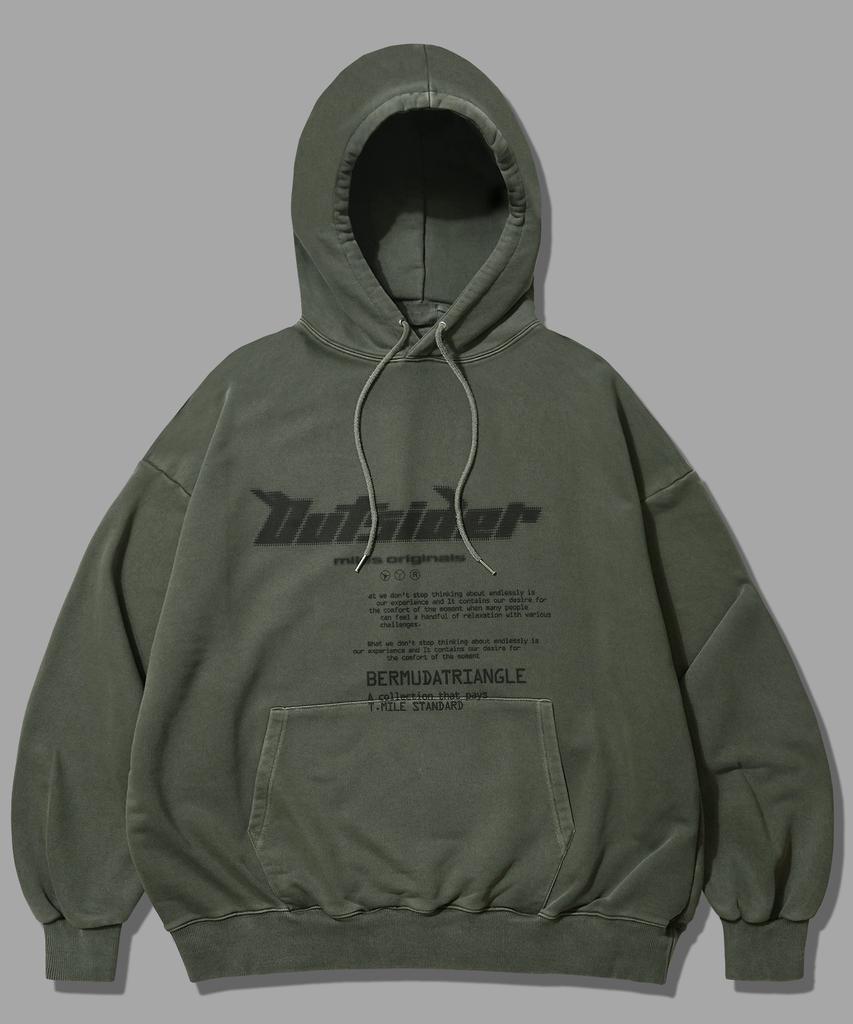 Outsider Original Sweat Hoodie Pigment Khaki