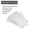 10/12Sheet Letter Stickers Labels Self Adhesive Vinyl Alphabet Sticker for Classroom Organization Sign Door Address Cards Cups