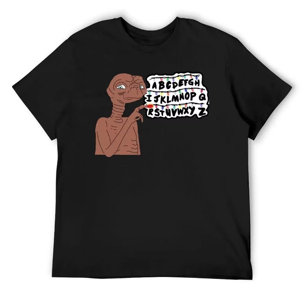 

Футболка Stranger ET For Sale с круглым вырезом, футболка для движения, милая, для активности, для соревнований, саркастичная, американский размер XXXXXL