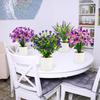 4 Packs Fake Plants Mini Purple Artificial Potted Flowers Small Faux Plants Indoor for Home Office Bathroom Farmhouse Tabletop Spring Decor