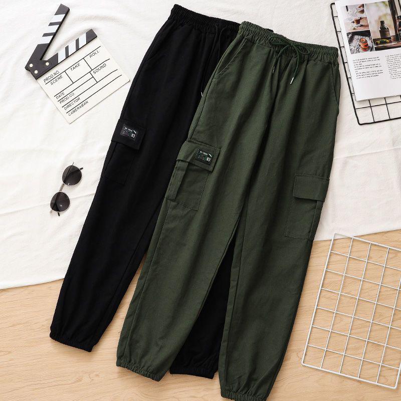 Korean Style High Waist Loose Fit Jogger Harem Pants - Trendy, Versatile, Unisex Casual Wear for Women