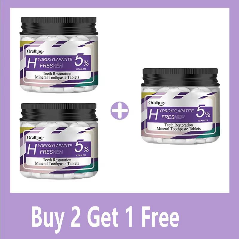 Whitening Toothpaste Tablets Brightening Teeth Cleaning Remove Plaque Stain Fresh Breath Oral Hygiene Care Solid Mint Toothpaste