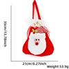 Whimsical Drawstring Christmas Gift Bags Featuring Santa Reindeer And Snowman Characters