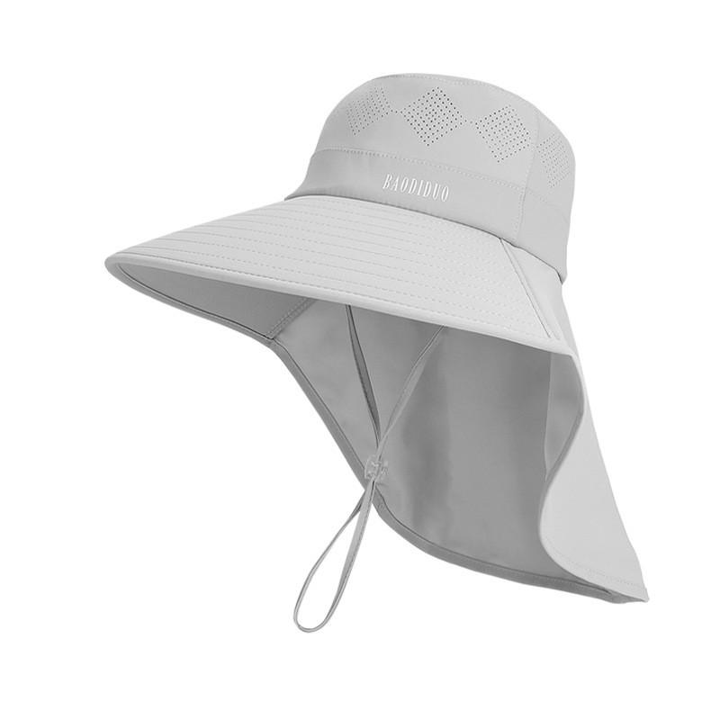 Outdoor Sun Protection Hat For Women With Adjustable Ponytail Hole And Wide Brim Fashionable Fisherman Cap