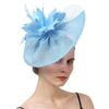 New European And American Style Deep Leather Pink Hair Accessories Mysterious Mesh Cover Headgear Gift Hat