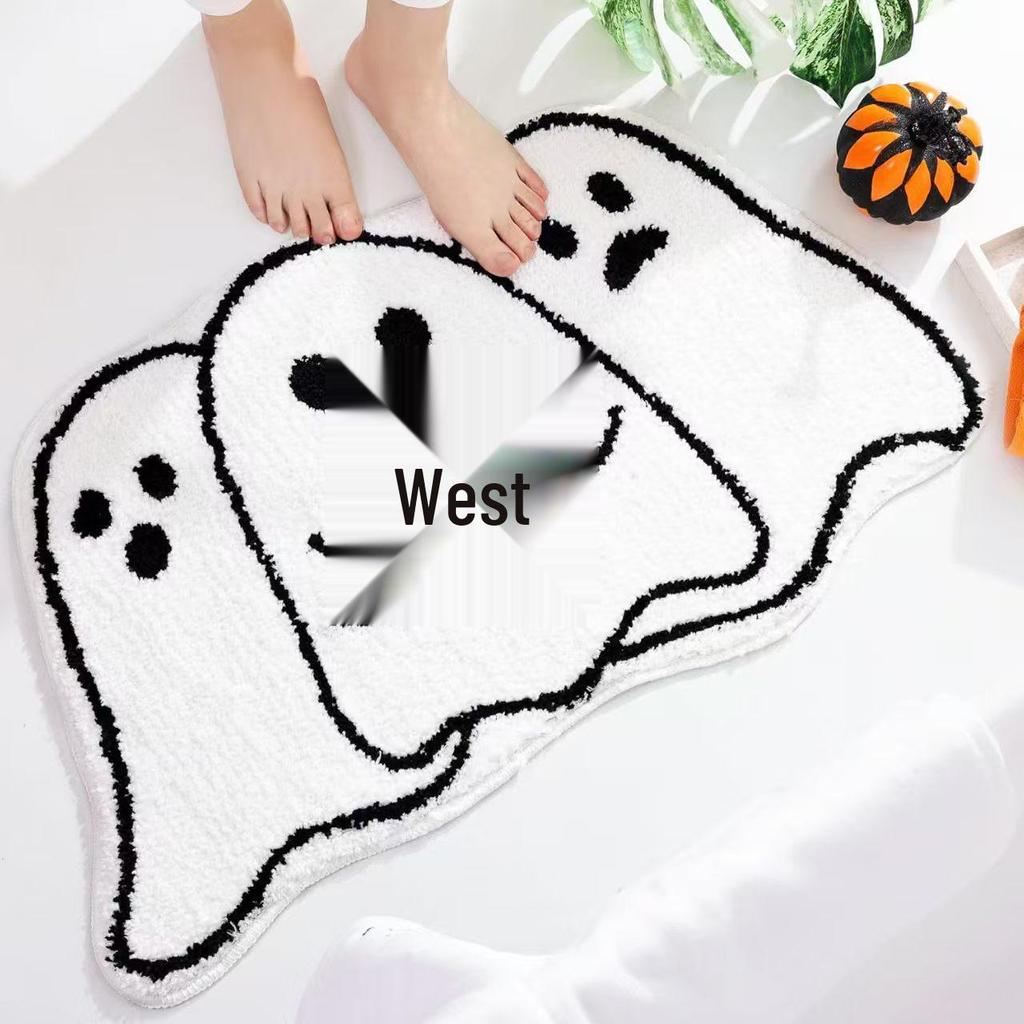 Halloween Pumpkin Cartoon Bathroom & Entrance Mat - Easy to Clean