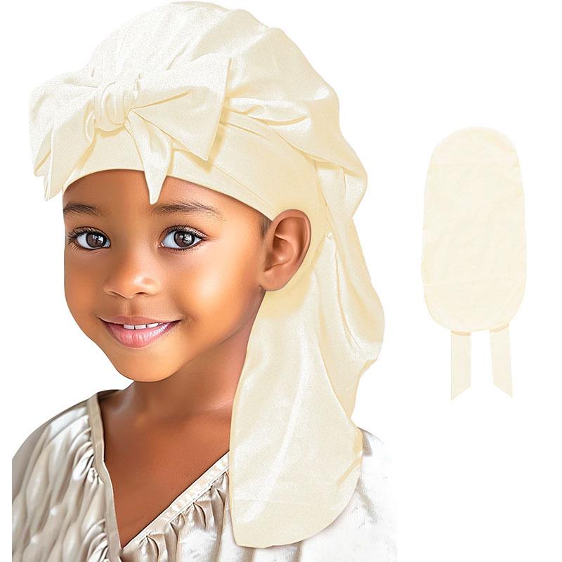 

Сатинова шапочка для сну з єдинорогом для дітей - Хустка для захисту довгого волосся One Size