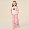 Montagut Girls' Korean-Style Loose Straight-Leg Cargo Pants