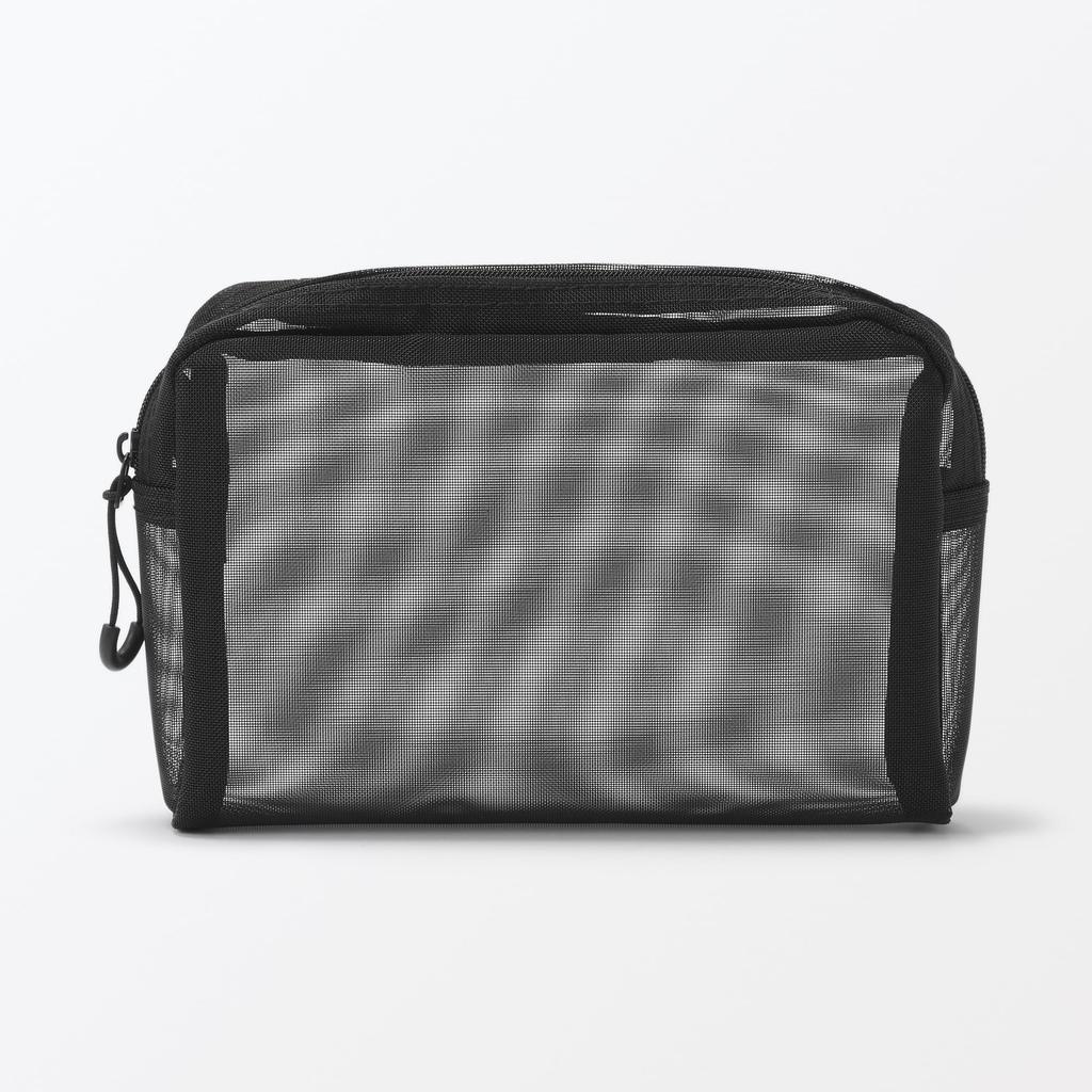 MUJI Nylon Mesh x 4 x 12 84920851 Pouch, approx. 18.5 cm,