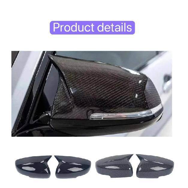 Fit For Suzuki Swift 2018 - 2025 Car Rearview Side Mirror Cover Wing Cap Sticker Rear View Case Trim Carbon Fiber