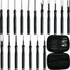 18-teiliges Edelstahl-Terminal-Entferner-Werkzeugset Auto-Terminal-Pin-Abzieher-Set für die meisten Steckverbinder-Terminals Haushaltsgeräte