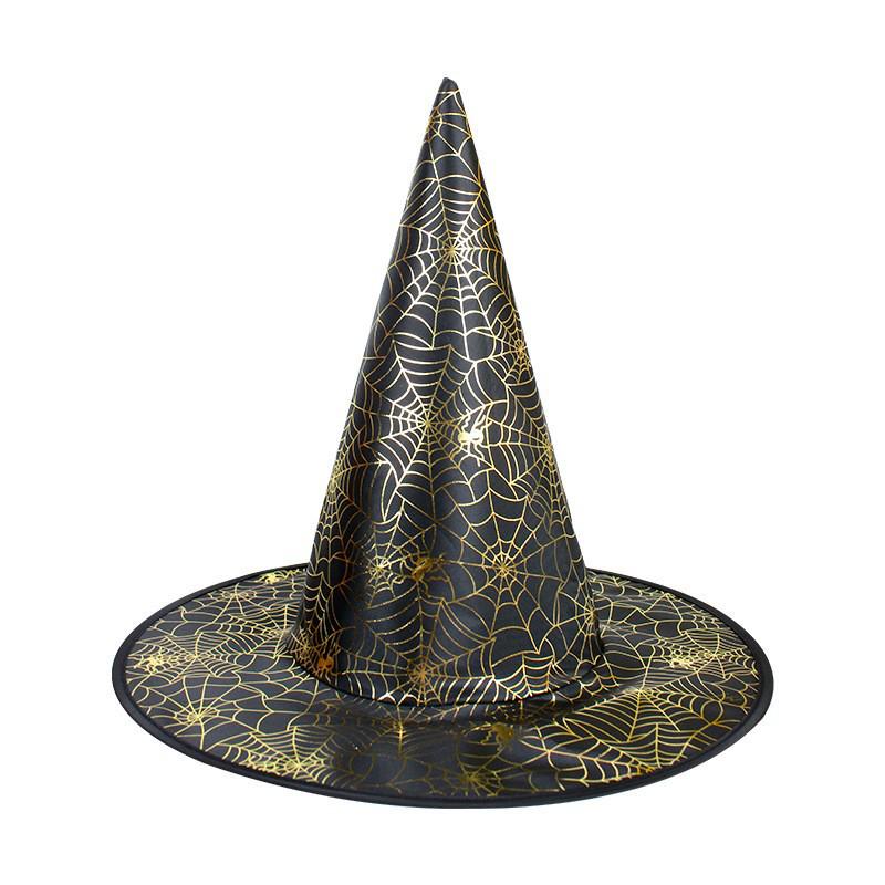Light-Up Spiderweb Witch Hat Halloween Decoration