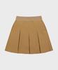 Helvesko Waistband Solid Skirt (Beige)