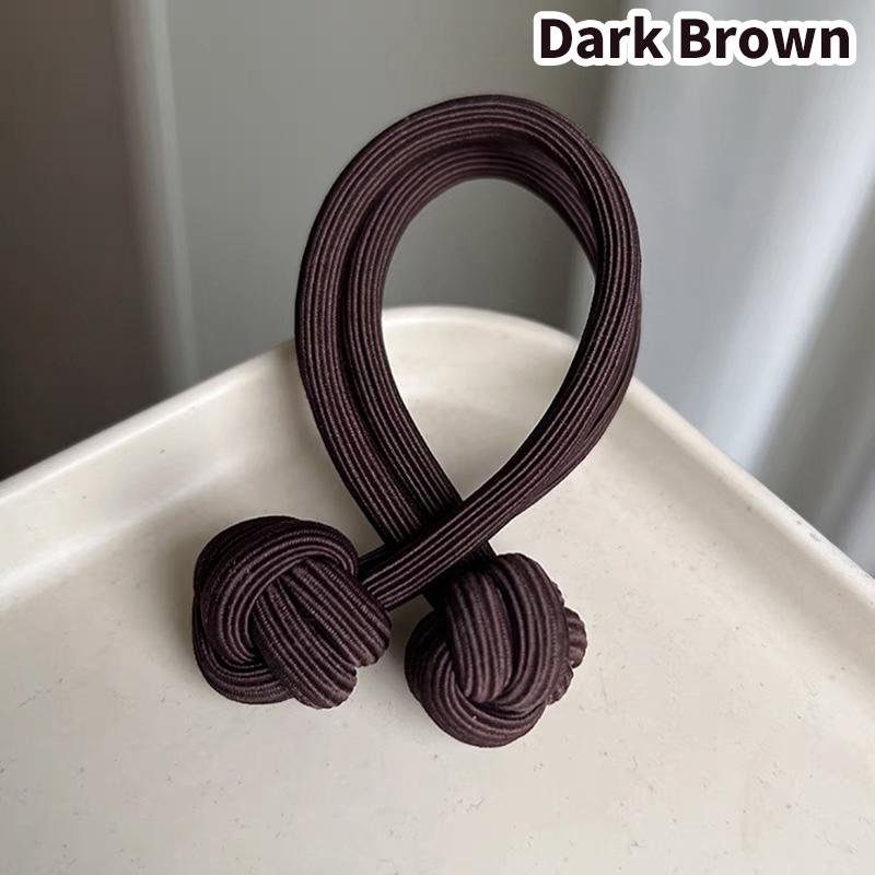 High Ponytail Hair Band Elastic Rubber Chinese Knot Hair Rope Scrunchies Hair Tie Simple Knotted Head Rope For Women Decor Gift