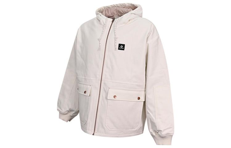 Converse Puffer Jackets Men s White Hooded Moderate Other 10023804-A01 XL